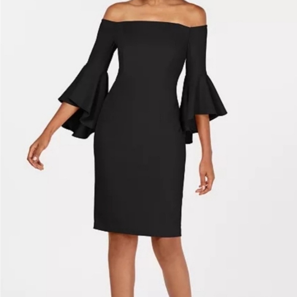 Calvin Klein Black Long Sleeve Dress